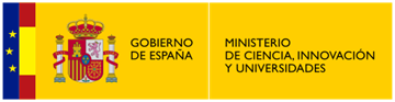 Logotipo de Gobierno de España, Ministerio de Ciencia, Innovación y Universidades