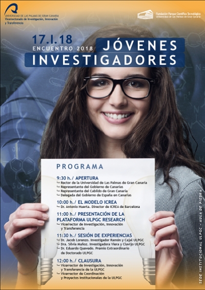 Encuentro 2018 de Jóvenes Investigadores, en la ULPGC, 17 de enero de 2018