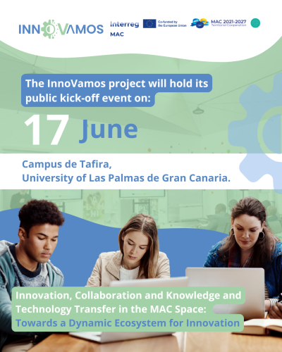 The InnoVamos project will hold its public launch event on June 17 in Gran Canaria