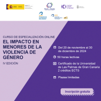 Curso de Especializaci&oacute;n Online &ldquo;El impacto en menores de la violencia de g&eacute;nero&rdquo; &ndash; IV Edici&oacute;n