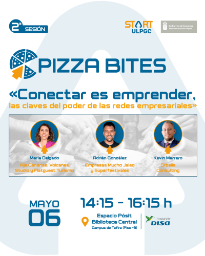 &laquo;Start ULPGC Pizza Bites&raquo; celebra una nueva sesi&oacute;n centrada en el poder de las redes para impulsar el emprendimiento