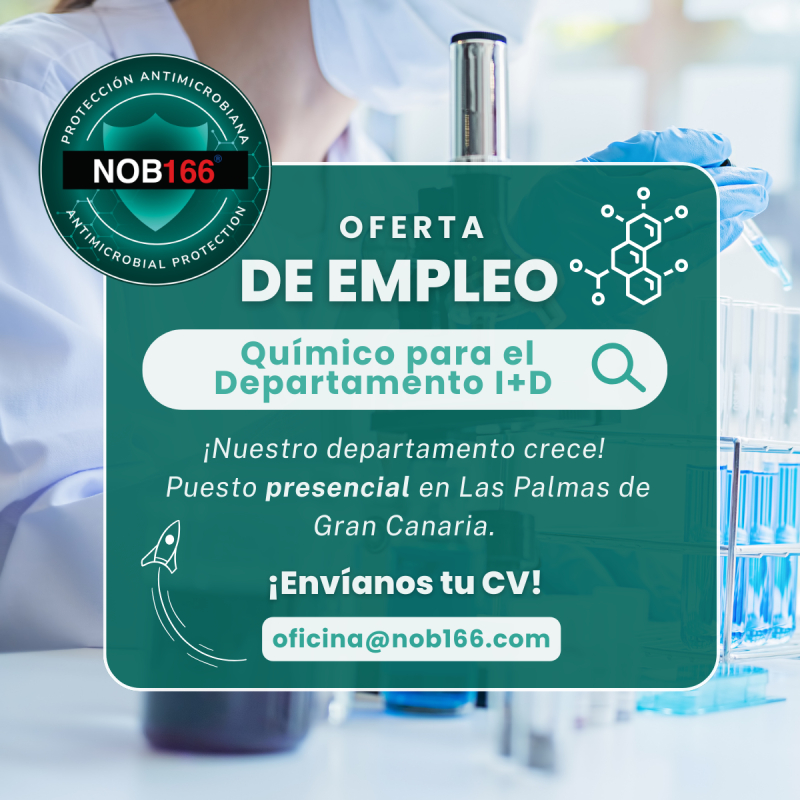 NOB166 busca químico/a para el departamento I+D