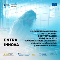 ENTRA, INNOVA: visitas para empresas a instalaciones de investigación. 15 de julio de 2021, ECOAQUA