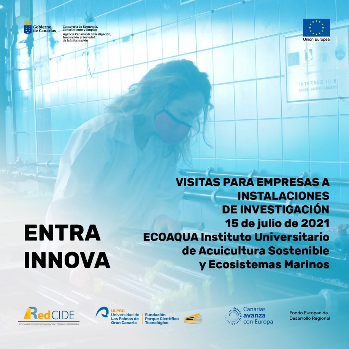 ENTRA, INNOVA: visitas para empresas a instalaciones de investigación. 15 de julio de 2021, ECOAQUA