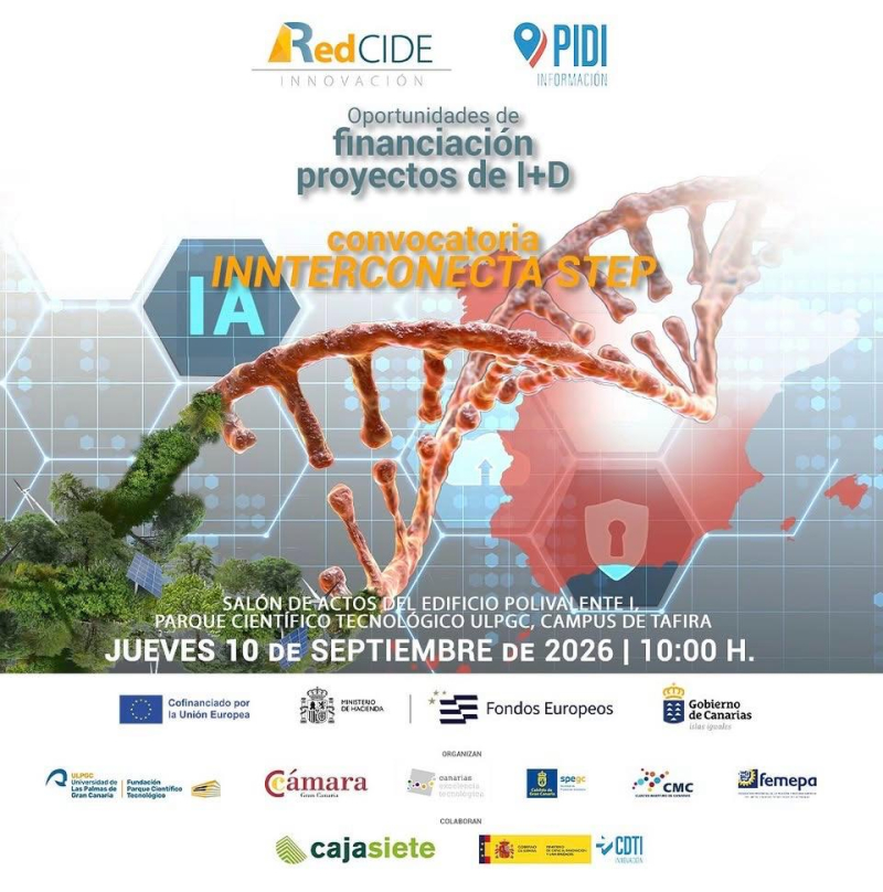 Jornada INNTERCONECTA STEP 2026 - Oportunidades de financiaci&oacute;n de proyectos de I+D