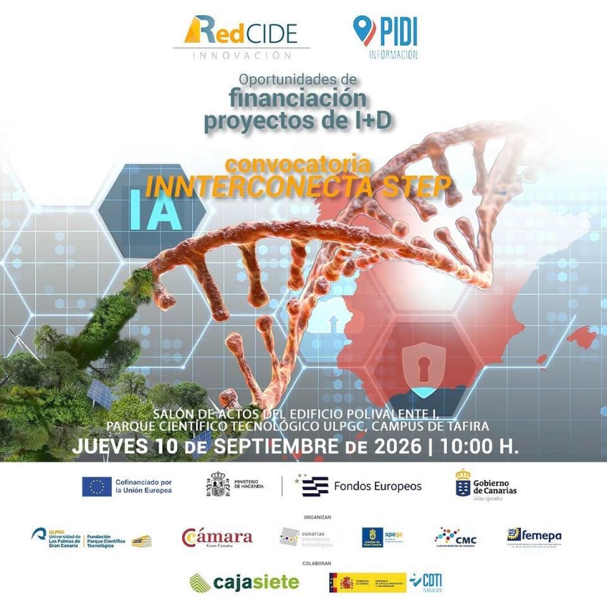 Jornada INNTERCONECTA STEP 2026 - Oportunidades de financiaci&oacute;n de proyectos de I+D