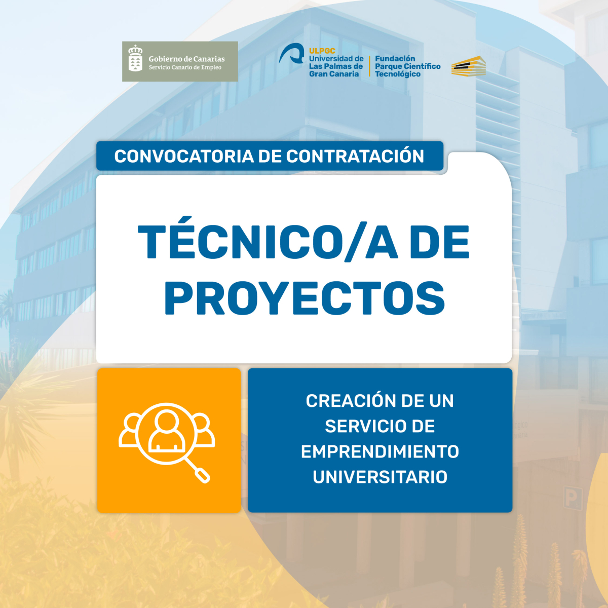 Abierta la convocatoria para la contratación de un/a Técnico/a de Proyectos para el Servicio de Emprendimiento Universitario