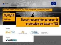 Nuevo reglamento europeo de protecci&oacute;n de datos y TICS, 22/05/2018