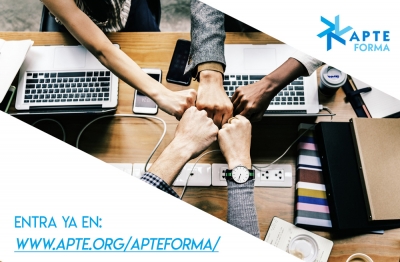APTE abre su plataforma de formación online a toda persona o empresa que necesite mejorar sus competencias digitales en estos momentos de crisis sanitaria