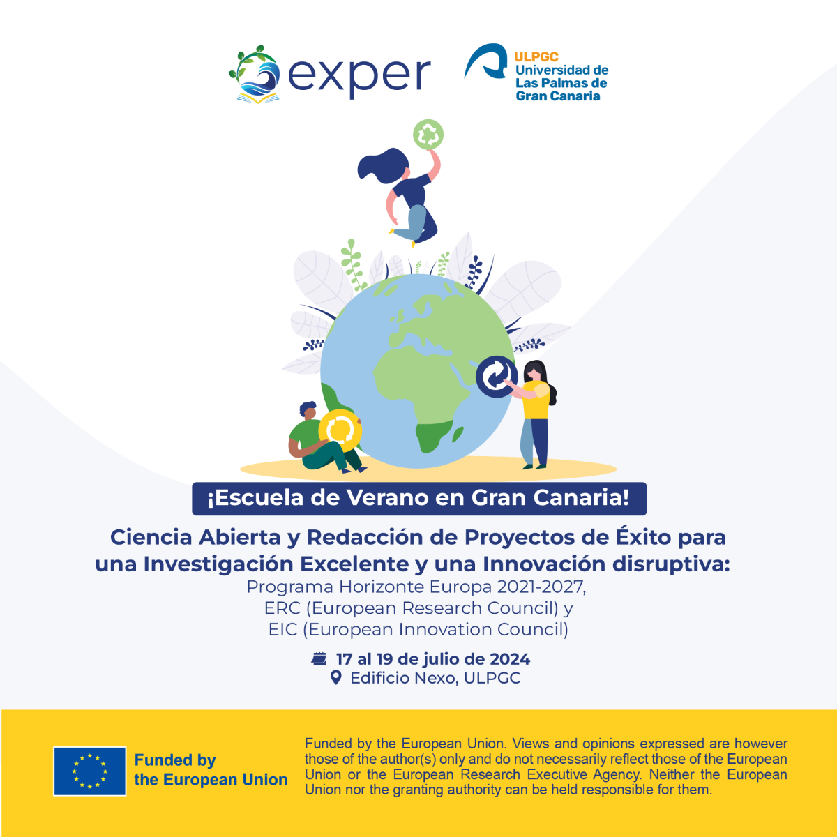 ¡Escuela de Verano del Proyecto EXPER en Gran Canaria!
