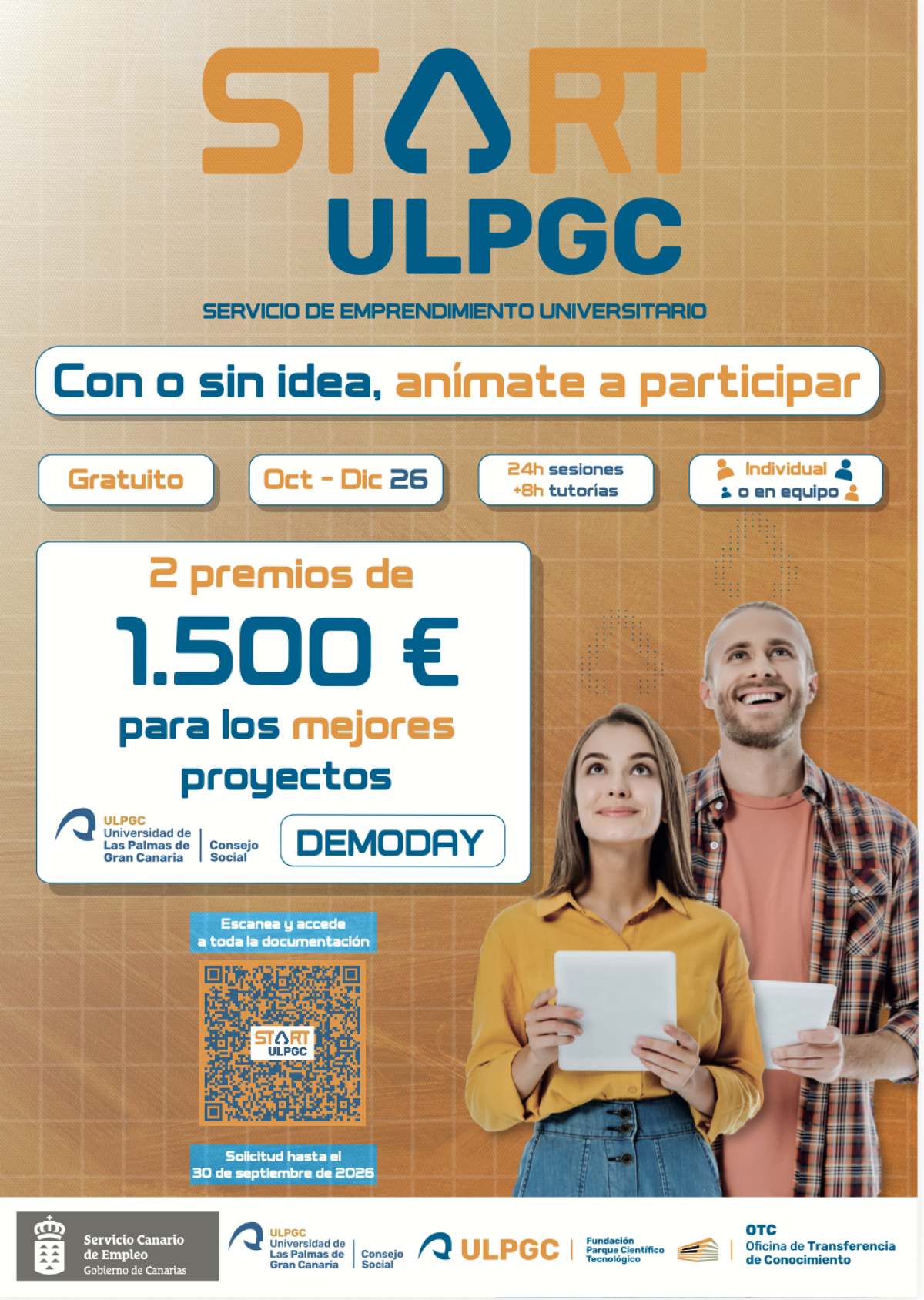 START ULPGC  abre su primera convocatoria para impulsar proyectos emprendedores entre el alumnado y personas reci&eacute;n egresadas